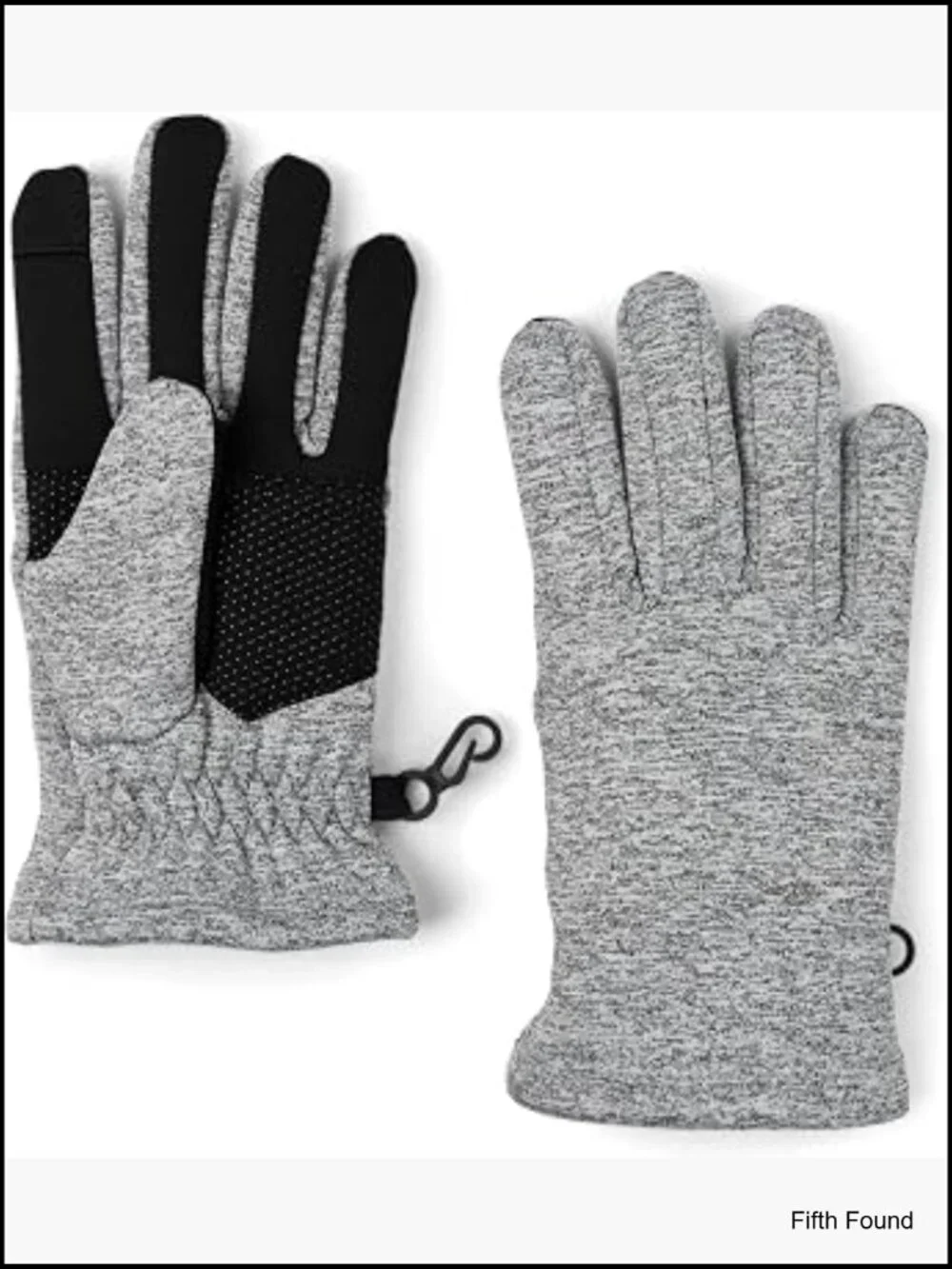 Unisex Kids Winter Knit Stretchy Texting Gloves with Gripper Palm